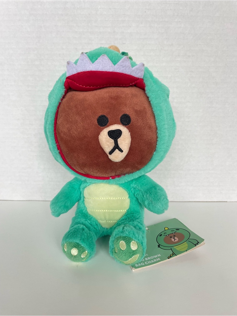 NWT Line Friends Brown Mini Plush Dino Costume